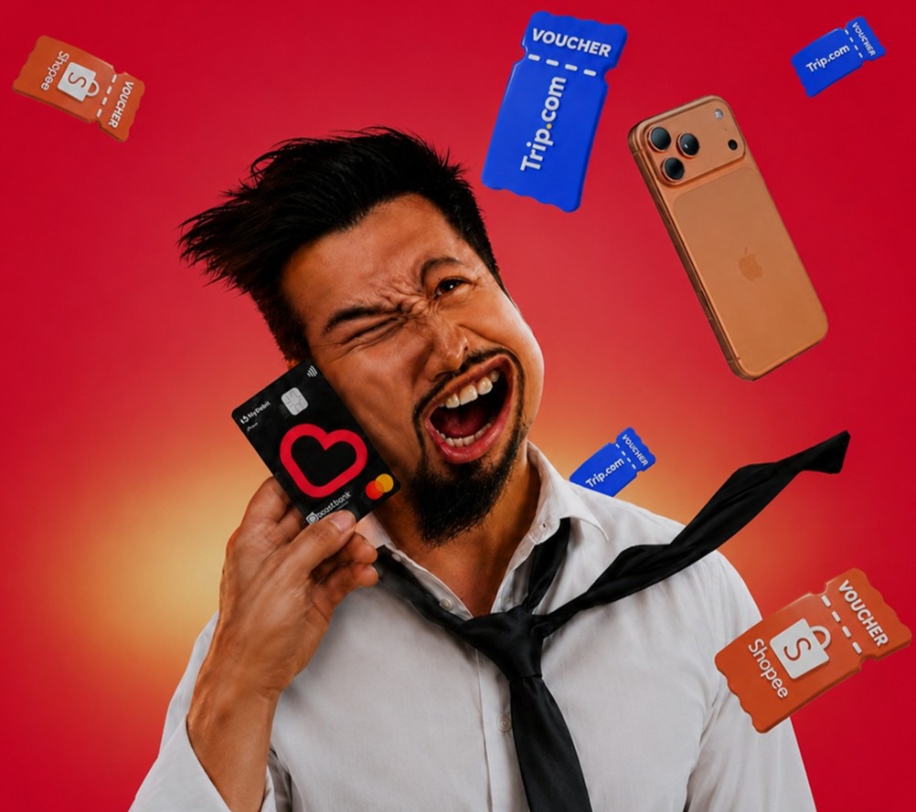 Meet the spend criteria to receive vouchers and lucky draw entries.